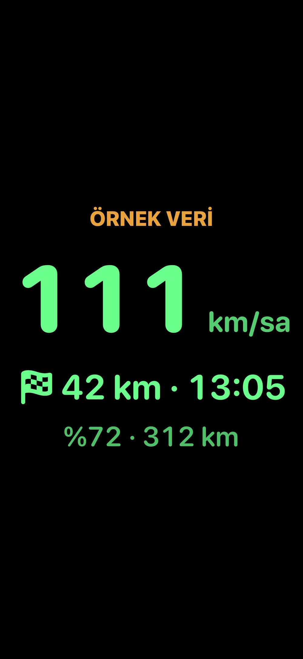 Ön cama yansıtılan HUD ekranı
